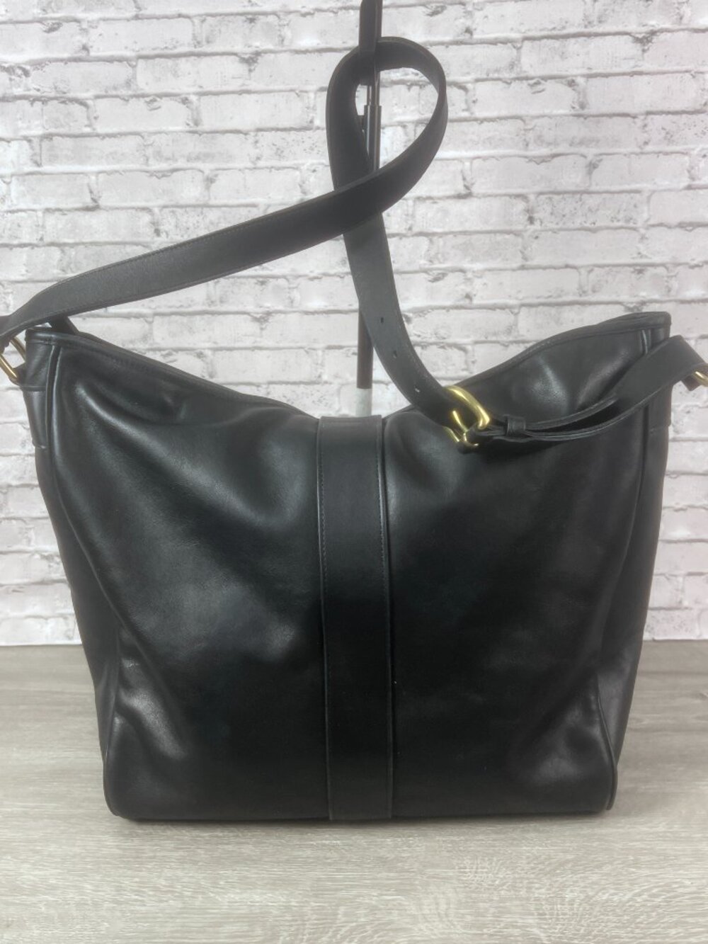 Vintage Coach XL Studio Bag Style 4081 in BLACK Leather, - Picture 3 of 7